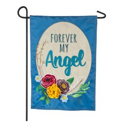 Forever My Angel Garden Applique Flag - 12.5 x 18