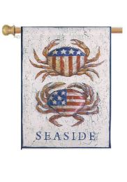 Patriotic Crabs Summer Holiday Garden or House Flag (Flag size: 28" x 40")