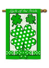 Decorative Garden or House Flag - Luck of the Irish (Flag size: 28" x 40")