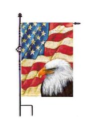 American Eagle Patriotic Pride Garden & House Flag (Flag size: 12.5" x 18")