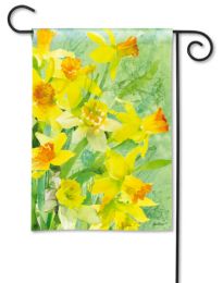 Daffodils Spring Floral Seasonal Decorative Flag & Mat Set (Select Flag or Doormat: 12.5" x 18")