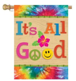 Life is Good Sayings Inspirational Decorative House Flag