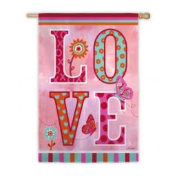 Love Valentine's Day Holiday Standard House Flag