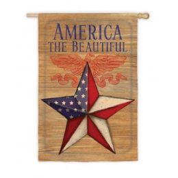 America the Beautiful Patriotic Outdoor Garden Flag