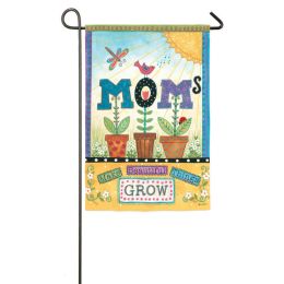 Outdoor Decorative Garden Flag - Mom's Bloom