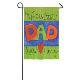 Outdoor Decorative Garden Flag - World's Best Dad
