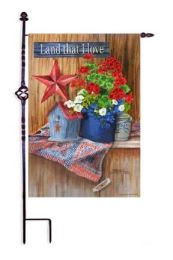 Patriotic Land That I Love Decorative Garden Flag