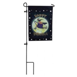 Witch Ride Halloween Fall Holiday Seasonal Garden Flag