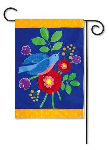 Outdoor Decorative Garden Flag Birds And Flowers