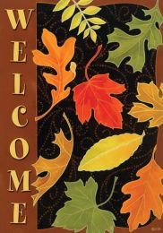 Beautiful Leaves Welcome Fall Seasonal Welcome Flags