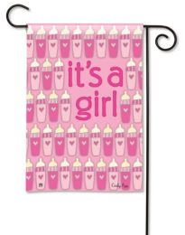 It's a Girl Garden Flag - 12.5 x 18