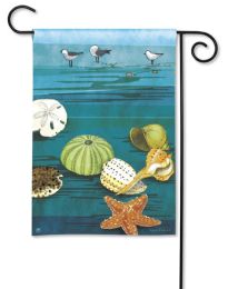 At the Shore Summer Seasonal Outdoor Decorative Garden Flag.