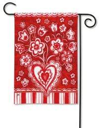 Holiday Folk Valentines Day Seasonal Outdoor Garden Flag