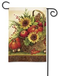 Fall Basket Seasonal Decor Outdoor SolarSilk Garden Flag