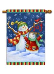 Outdoor Decorative Garden or House Flag - Snow Day (Flag size: 28" x 40")