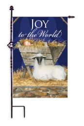 Joy to the World Christmas Holiday Garden or House Flag (Flag size: 12.5" x 18")