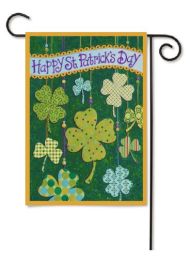 Outdoor Decorative Garden or House Flag - Floating Shamrocks (Flag size: 12.5" x 18")