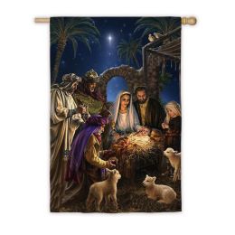 Silk Reflections Holy Family Outdoor Garden or House Flag (Flag size: 28" x 40")
