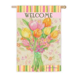 Perfect Petals Decorative Outdoor Garden or House Flag (Flag size: 28" x 40")