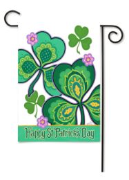 Outdoor Decorative Garden or House Flag - Happy St. Pat's (Flag size: 12.5" x 18")