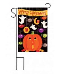 Outdoor Decorative Garden or House Flag - Happy Halloween (Flag size: 12.5" x 18")