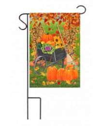Outdoor Decorative Garden or House Flag - Harvest Wagon (Flag size: 12.5" x 18")