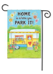 Outdoor Decorative Garden Flag or House Flag - Camper Home (Flag size: 12.5" x 18")