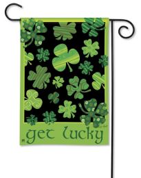 Outdoor Decorative Garden or House Flag - Get Lucky (Flag size: 12.5" x 18")