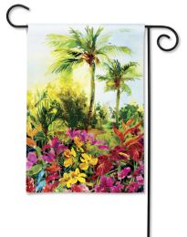 Tropical Paradise Decorative Garden or House Flag & Doormat (Select Flag or Doormat: 12.5" x 18")