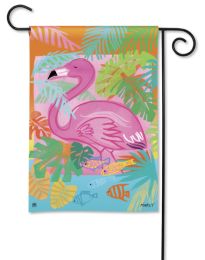 Fancy Flamingo Decorative Garden and House Flag (Select Flag or Doormat: 12.5" x 18")