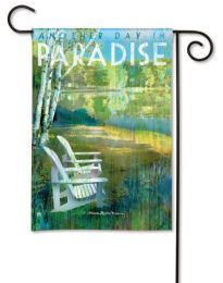 Another Day in Paradise Decorative Garden Flag (Select Flag or Doormat: 12.5" x 18")