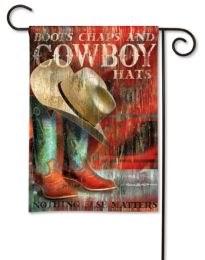 Cowboy Boots Decorative Outdoor Garden Flag & Doormat (Select Flag or Doormat: 12.5" x 18")
