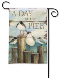 Bay Pier Decorative Outdoor Garden Flag & Doormat (Select Flag or Doormat: 12.5" x 18")