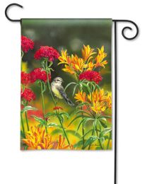 Summer Flowers Seasonal Garden or House Flag & Doormat (Select Flag or Doormat: 12.5" x 18")