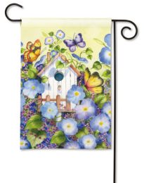 Glory Morning Spring Seasonal Decorative Flag & Mat Set (Select Flag or Doormat: 12.5" x 18")