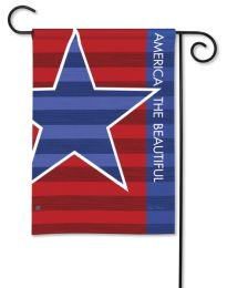 Patriot Summer Seasonal Garden Flag or Welcome Doormat (Select Flag or Doormat: 12.5" x 18")