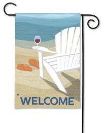 Beach Living Decorative Outdoor Garden Flag & Doormat (Select Flag or Doormat: 12.5" x 18")