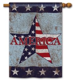 America Patriotic Celebration Seasonal Garden and House Flag (Flag size: 28" x 40")